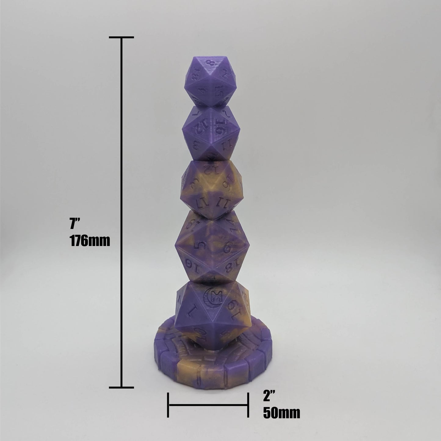 D20 7" Silicone Dildo
