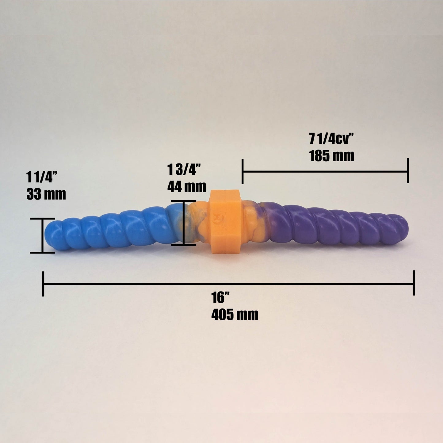 Double Unihorn 16" Silicone Dildo