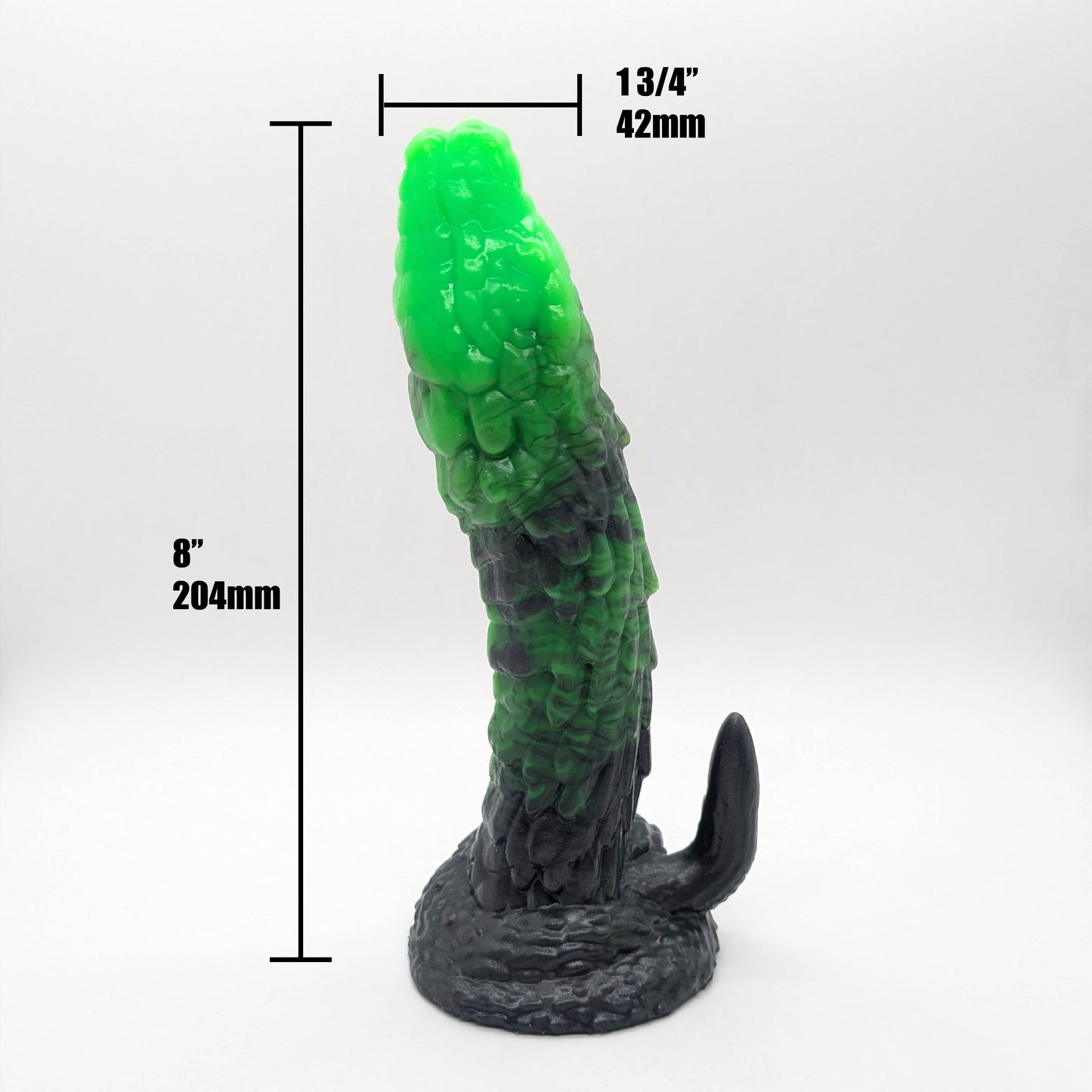 Snake 8" Silicone Dildo