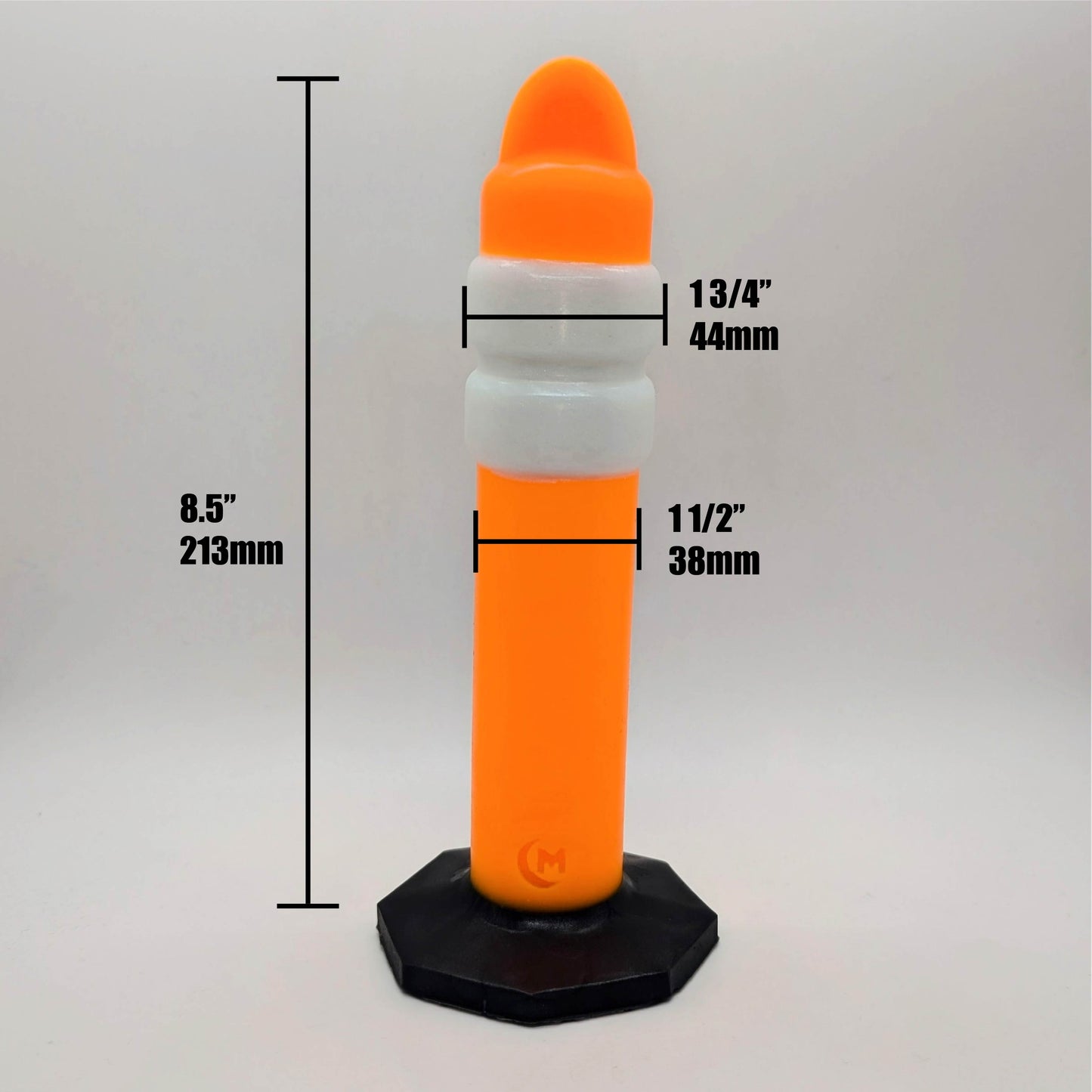 Traffic Delineator 8.5" Silicone Dildo